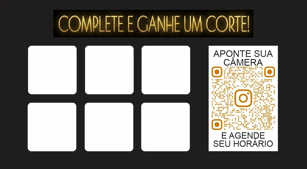 Promoção de fidelidade: complete e ganhe um corte